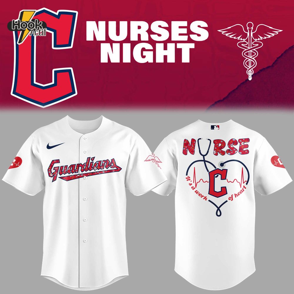 Cleveland Guardians MLB x Nurses Night 2025 Jersey Cleveland Guardians MLB x Nurses Night 2025 Jersey