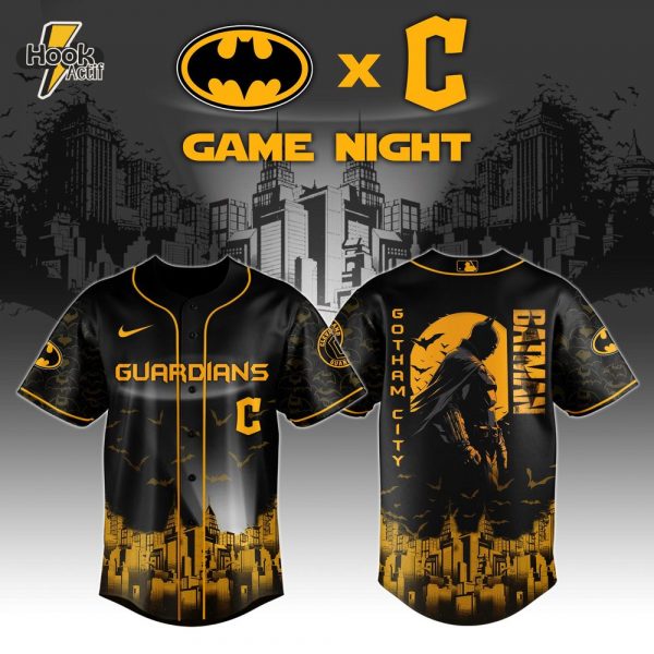Cleveland Guardians x DC Batman Game Night Special Baseball Jersey