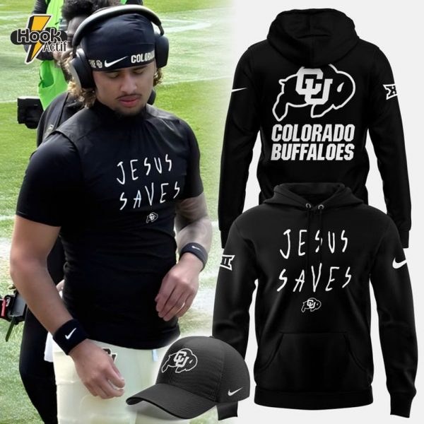 Colorado Buffaloes Football x Jesus Saves 2025 Hoodie, Cap