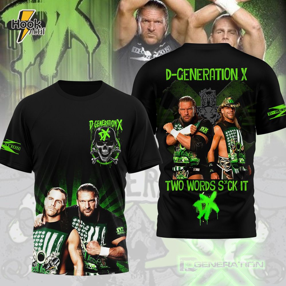 D-Generation X "TWO WORDS SUCK IT" Limited Edition Shirt D-Generation X "TWO WORDS SUCK IT" Limited Edition Shirt