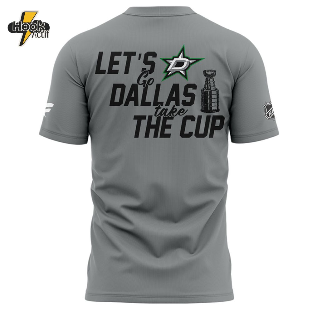 Dallas Stars 2025 Stanley Cup Playoffs Grey Tee Dallas Stars 2025 Stanley Cup Playoffs Grey Tee