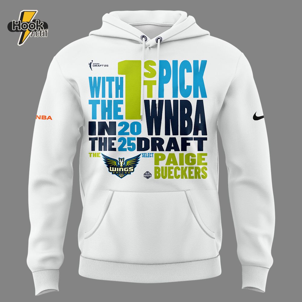 Dallas Wings "WITH THE 1ST PICK IN 2025 WNBA DRAFT" 2025 Hoodie Dallas Wings "WITH THE 1ST PICK IN 2025 WNBA DRAFT" 2025 Hoodie