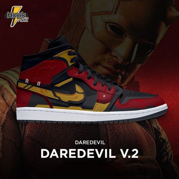 Daredevil: Born Again x Daredevil Yellow & Red Suit Air Jordan 1 Sneaker