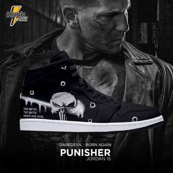 Daredevil: Born Again x Punisher Air Jordan 1 Sneaker