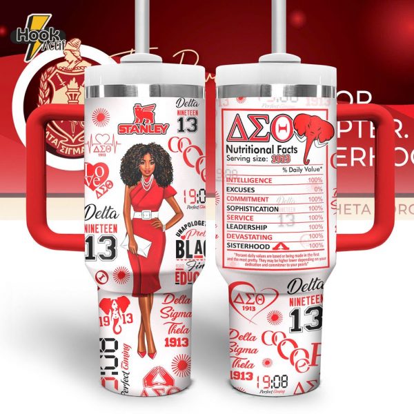 Delta Sigma Theta Sorority Inc Tumbler 40oz with Handle