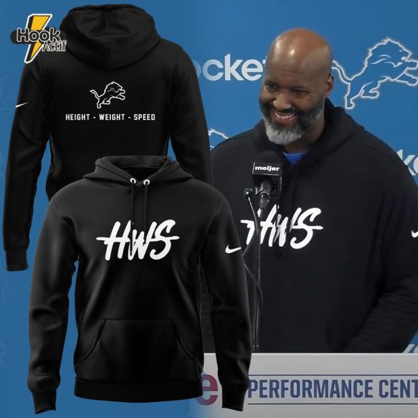 Detroit Lions 2025 HWS Black Hoodie