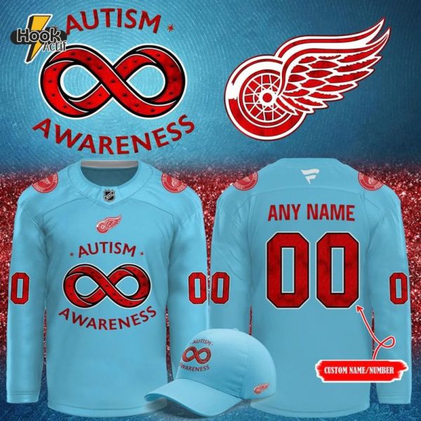 Detroit Red Wings NHL x Autism Awareness 2025 Hockey Jersey