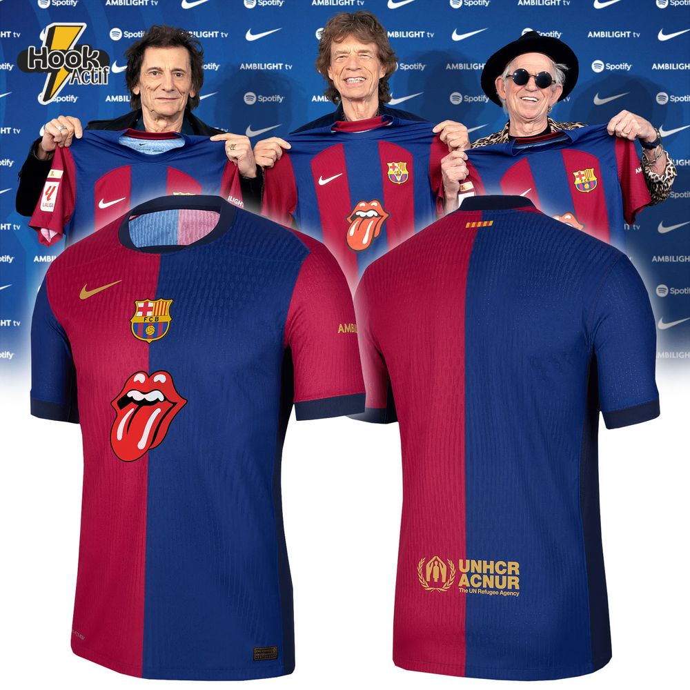 FC Barcelona x The Rolling Stones Special Jersey FC Barcelona x The Rolling Stones Special Jersey