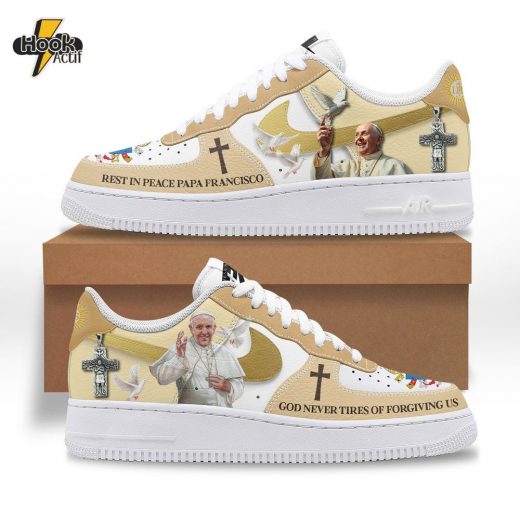 Father Pope Francis Rest in Peace Air Force 1 Sneaker