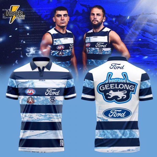 Geelong Cats AFL Ford Anzac Special Polo Shirt