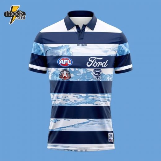 Geelong Cats AFL Ford Anzac Special Polo Shirt
