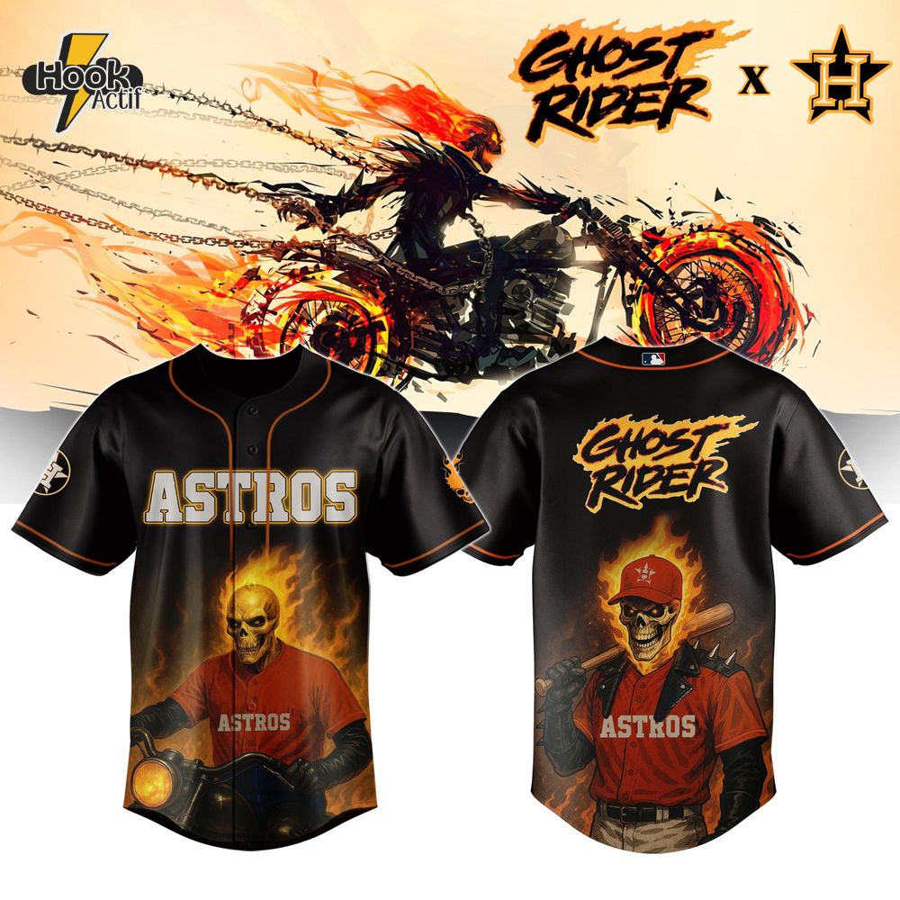 Ghost Rider x Houston Astros Inferno Limited Edition Jersey Ghost Rider x Houston Astros Inferno Limited Edition Jersey