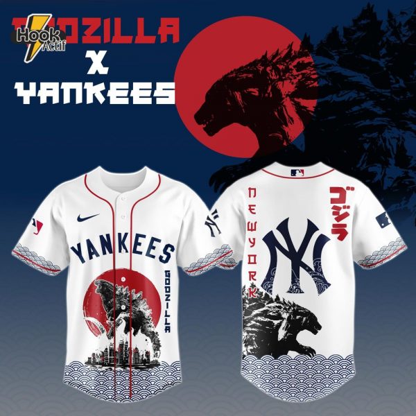 Godzilla x New York Yankees Japan Edition Combo Jersey Cap 2025