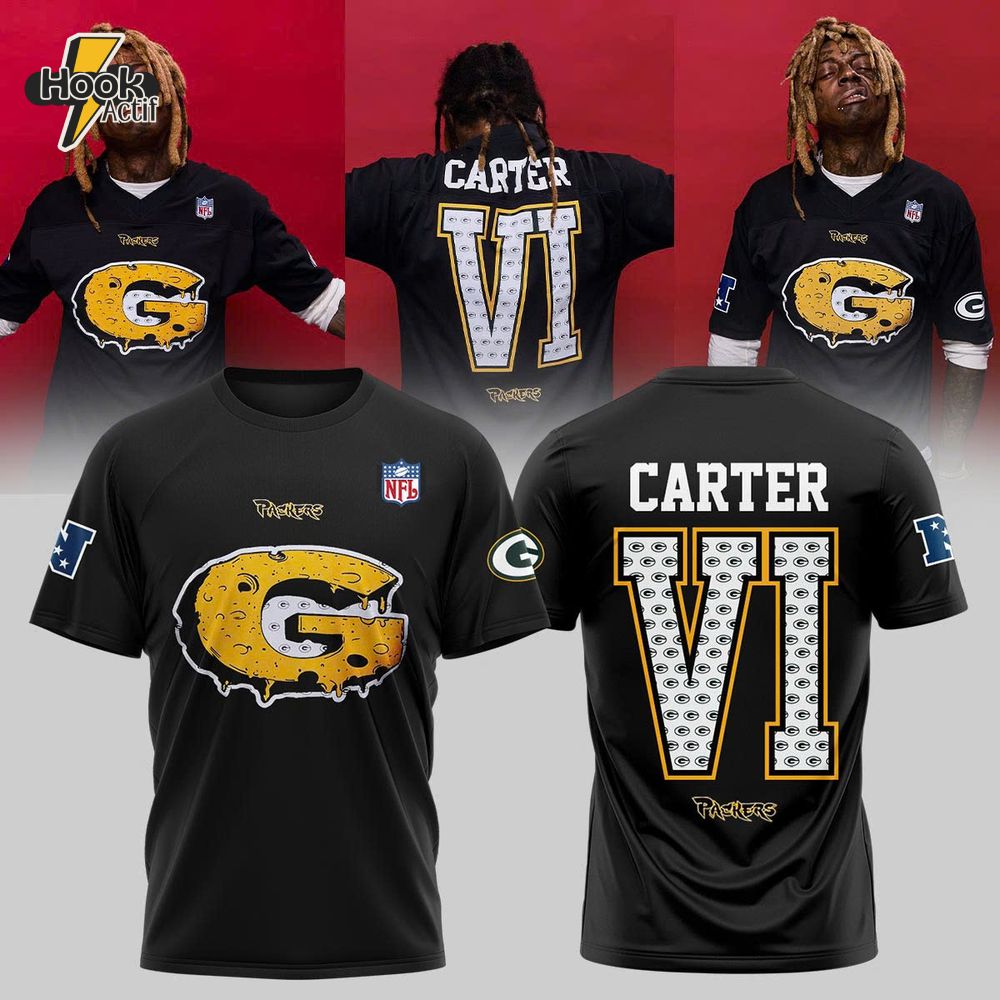 Green Bay Packers x Lil Wayne Special Black Tee Green Bay Packers x Lil Wayne Special Black Tee