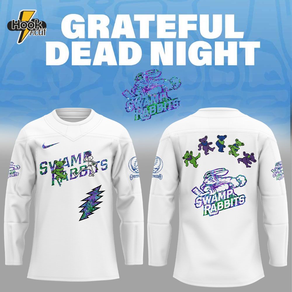 Greenville Swamp Rabbits Grateful Dead Night Jersey Cap Jogger Greenville Swamp Rabbits Grateful Dead Night Jersey Cap Jogger