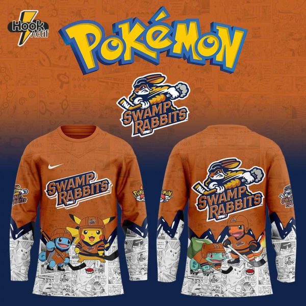 Greenville Swamp Rabbits x Pokémon Hockey Jersey Limited Edition