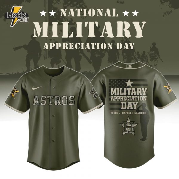 Houston Astros MLB Military Appreciation Day Baseball Jersey 2025