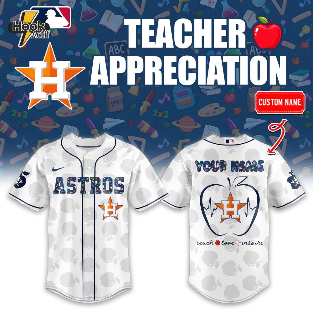 Houston Astros Teacher Night Baseball Jersey Houston Astros Teacher Night Baseball Jersey