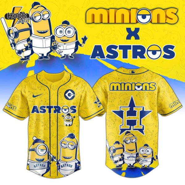 Houston Astros x Minions Exclusive Baseball Jersey Limited Edition