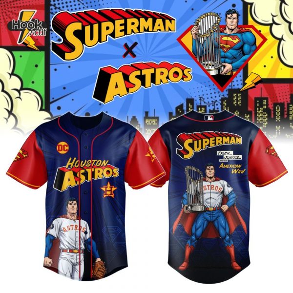 Houston Astros x Superman 2025 Comic Basball Jersey