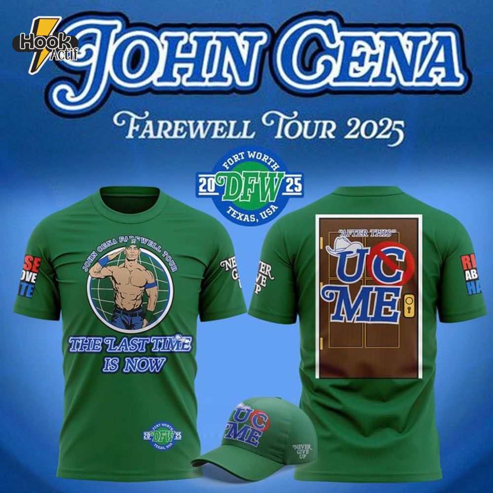 John Cena Farewell Tour 2025 Dallas Green Shirt John Cena Farewell Tour 2025 Dallas Green Shirt