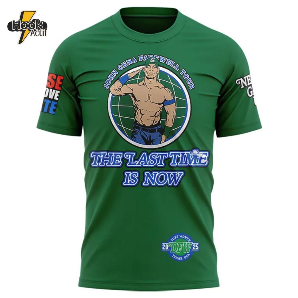 John Cena Farewell Tour 2025 Dallas Green Shirt John Cena Farewell Tour 2025 Dallas Green Shirt