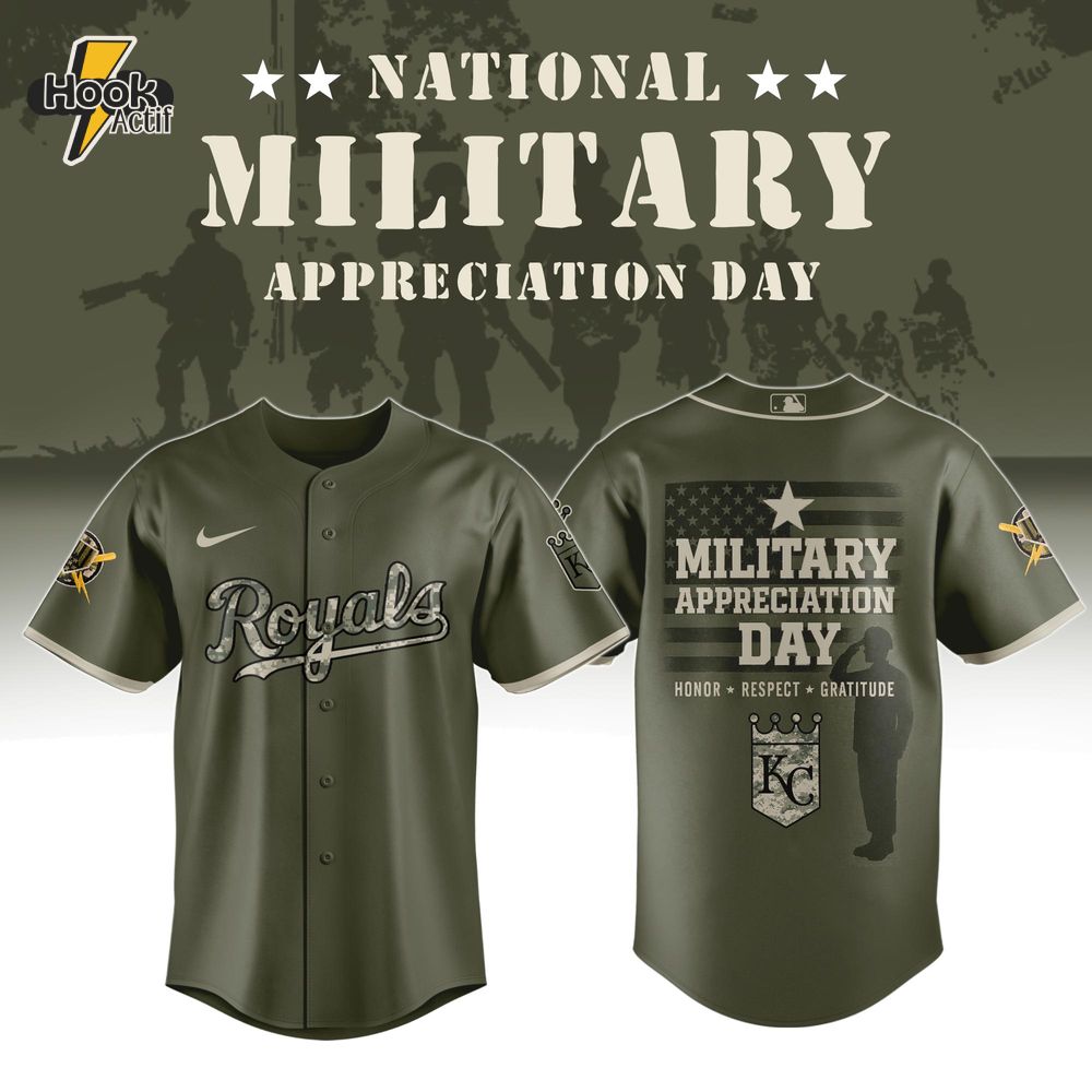 Kansas City Royals MLB Military Appreciation Day Baseball Jersey 2025 Kansas City Royals MLB Military Appreciation Day Baseball Jersey 2025