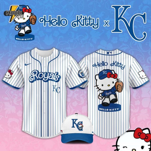 Kansas City Royals MLB x Hello Kitty Night Jersey 2025