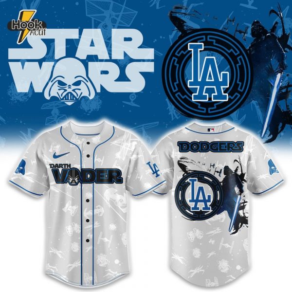 LA Dodgers x Star Wars Night 2025 Baseball Jersey v2