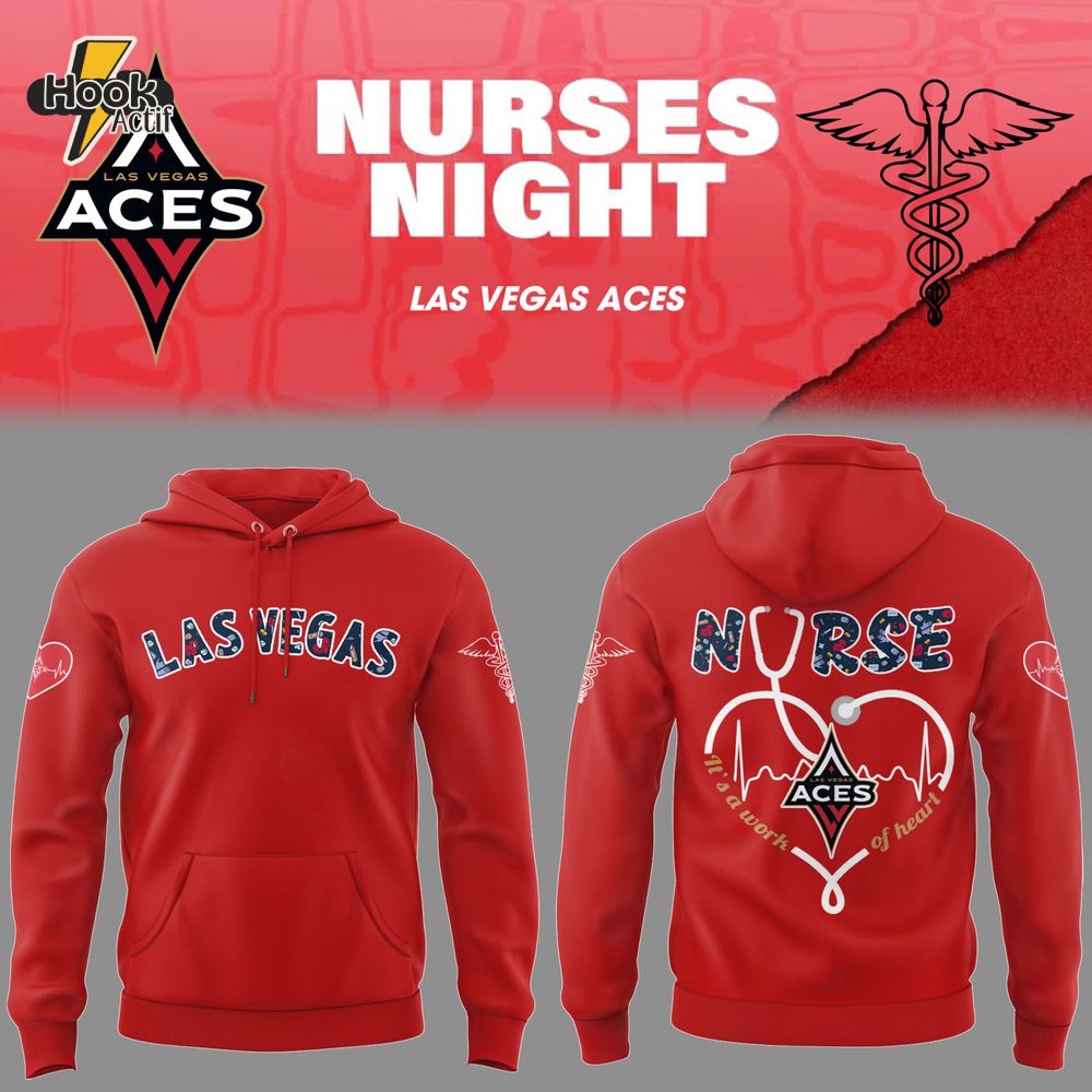 Las Vegas Aces WNBA x Nurses Night Hoodie Set 2025 Las Vegas Aces WNBA x Nurses Night Hoodie Set 2025