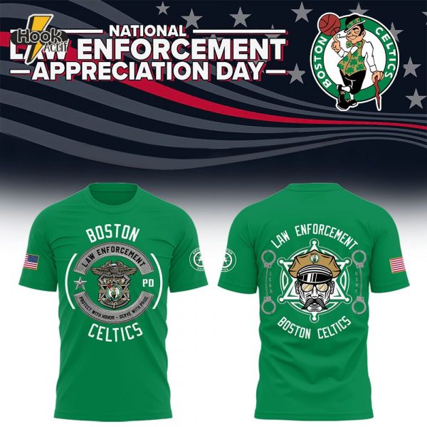 Limited Edition Celtics x Low Enforcement Appreciation Day 2025 Combo Tshirt Jogger Cap