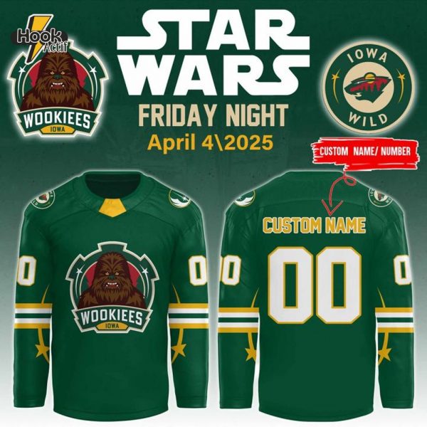 Limited Edition Iowa Wild Star Wars Hockey Jersey 2025