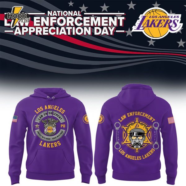 Limited Edition Lakers x Low Enforcement Appreciation Day 2025 Combo Hoodie Jogger Cap