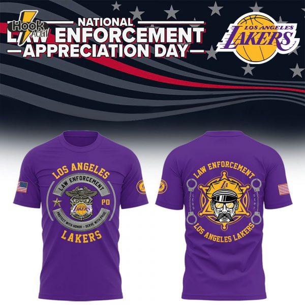 Limited Edition Lakers x Low Enforcement Appreciation Day 2025 Combo Tshirt Jogger Cap