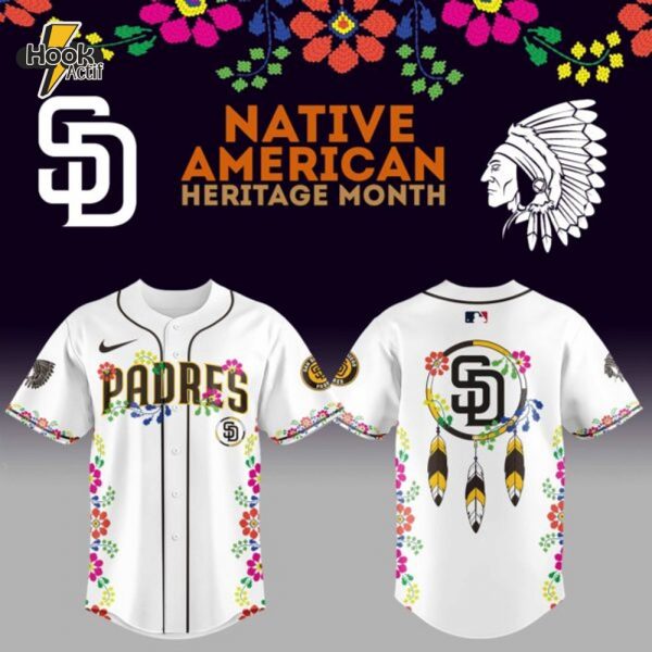Limited Edition SD Padres x Native American Heritage Night 2025 Baseball Jersey