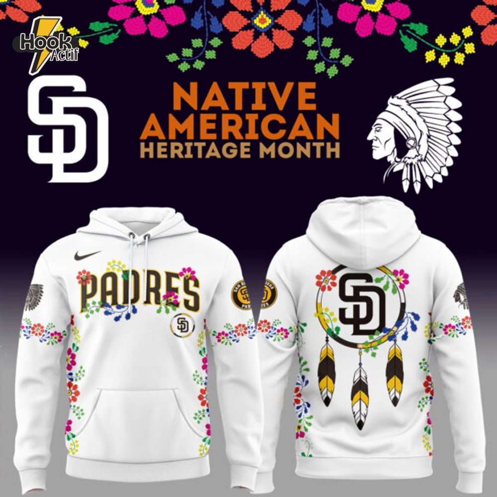 Limited Edition SD Padres x Native American Heritage Night 2025 Hoodie Limited Edition SD Padres x Native American Heritage Night 2025 Hoodie