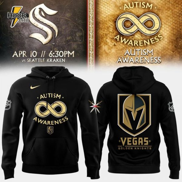 Limited Edition Vegas Golden Knights Autism Awareness Hoodie 2025