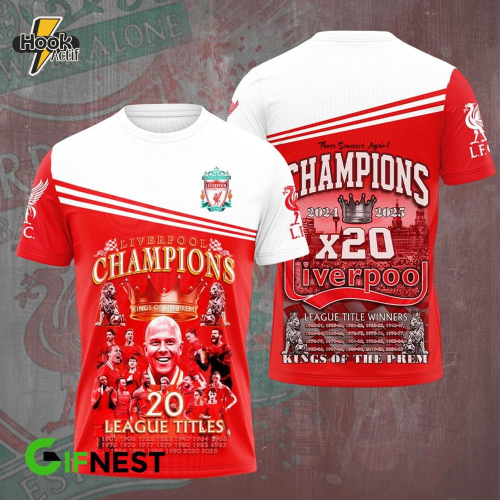 Liverpool Champions 20 League Titles Edition Shirt Liverpool Champions 20 League Titles Edition Shirt