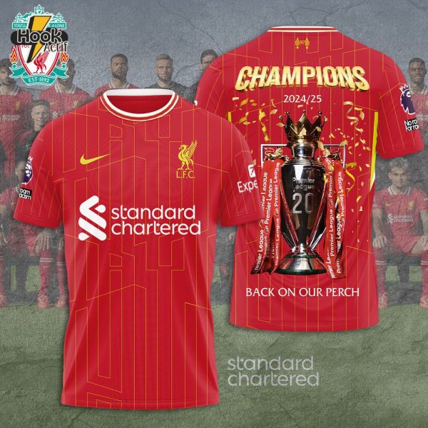 Liverpool FC Champions EPL 2025 Back On Our Perch Nike Shirt