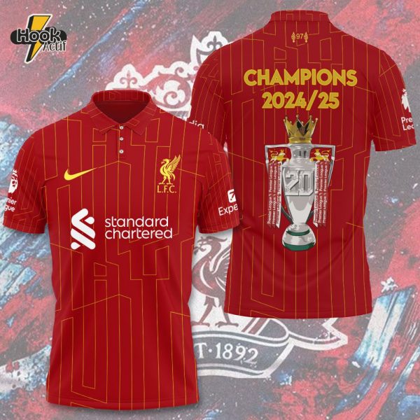 Liverpool FC Champions Premier League 2024/25 Special Nike Polo Shirt