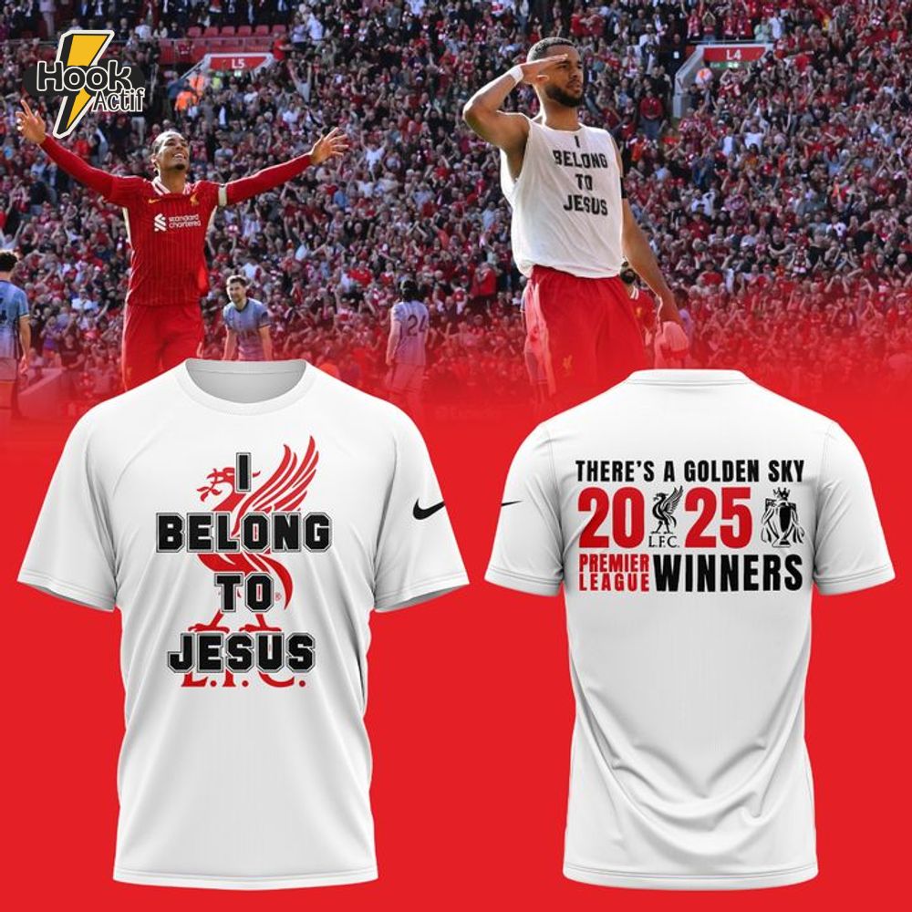 Liverpool FC "I Belong To Jesus" Champions Premier League 2025 Shirt Liverpool FC "I Belong To Jesus" Champions Premier League 2025 Shirt