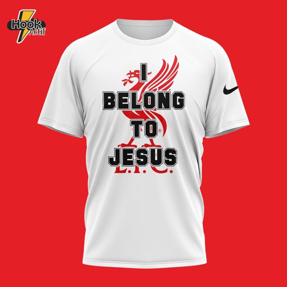Liverpool FC "I Belong To Jesus" Champions Premier League 2025 Shirt Liverpool FC "I Belong To Jesus" Champions Premier League 2025 Shirt