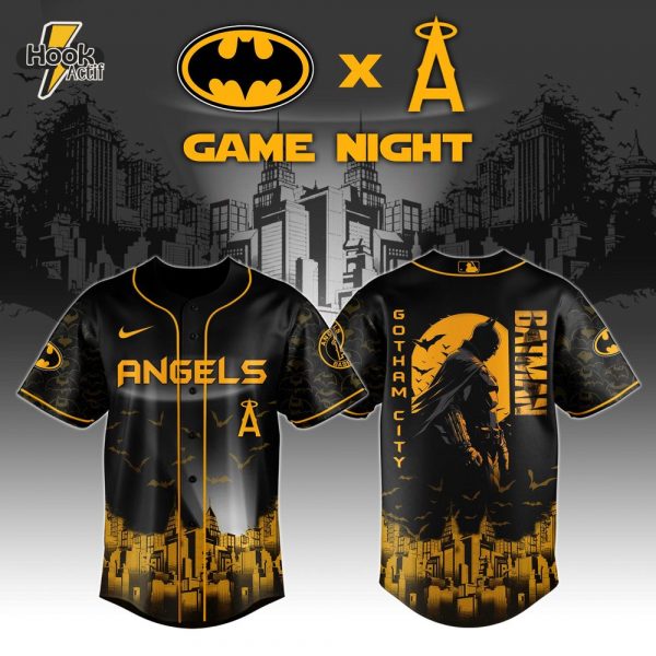Los Angeles Angels x DC Batman Game Night Special Baseball Jersey
