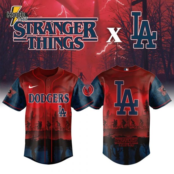 Los Angeles Dodgers x Stranger Things Night Game Baseball Jersey Limited Edition