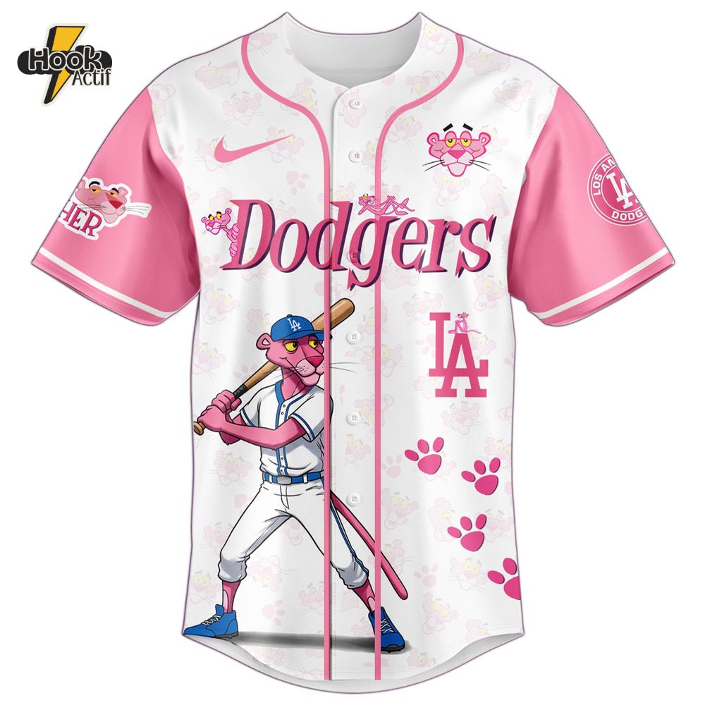 Los Angeles Dodgers x The Pink Panther Baseball Jersey Los Angeles Dodgers x The Pink Panther Baseball Jersey