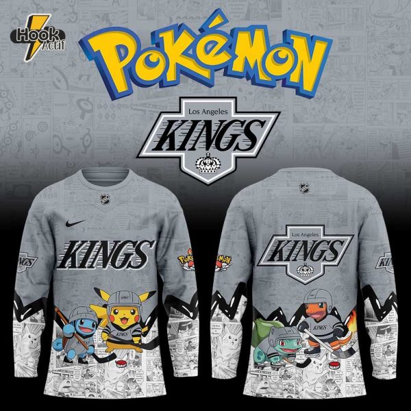Los Angeles Kings x Pokémon New Combo Hockey Jersey Jogger Cap