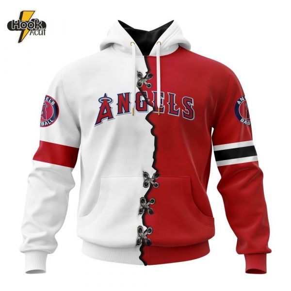 MLB Los Angeles Angels Personalized Mix Jersey Design Hoodie