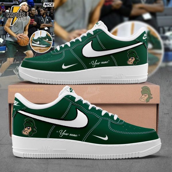 MSU Men's Basketball Custom Name For Fans AF1 Shoes Limited Edition
