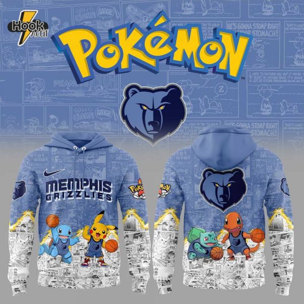 Memphis Grizzlies x Pokémon New Combo Hoodie Jogger Cap