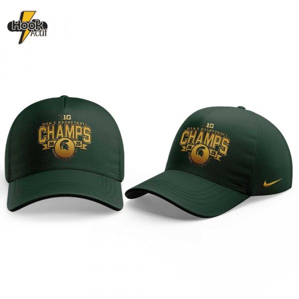 Michigan State Spartans Men's Basketball Big Ten Champs 2025 Gold Cap Limited Edition